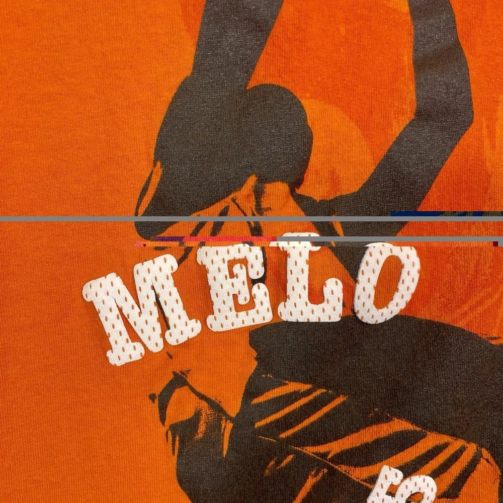 Vintage 00's Carmelo Anthony Orange Syracuse Jordan Brand Large Y2K Bmore Tshirt